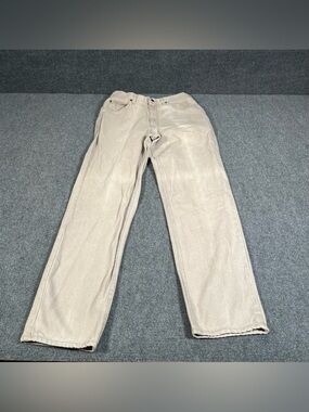 Vintage Lee Denim Riders Jeans Men’s 32x32 White 90s Y2K Western Preppy Faded
